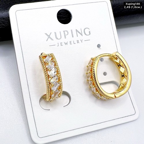 Сережки Xuping14К 10463 (1,6 см.)